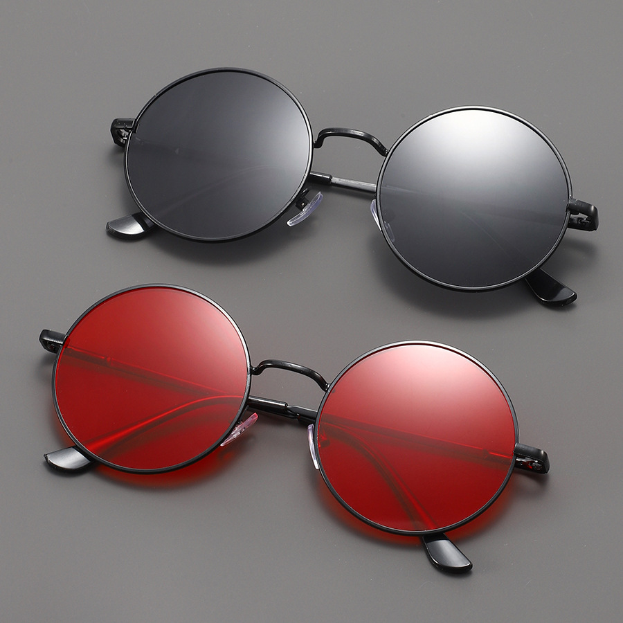 Fashion Round Sunglasses Men W - Metal Photo Panel avaliação e preço