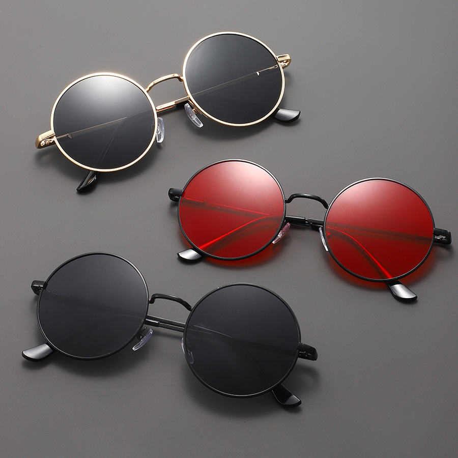 Fashion Round Sunglasses Men W - Metal Photo Panel avaliação e preço