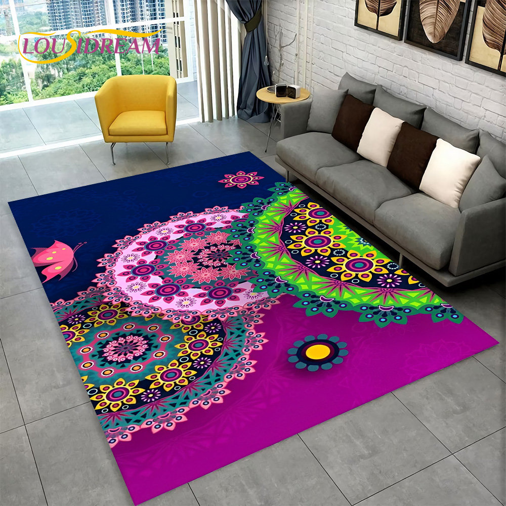 Bohemia Mandala Geometric Area - Door Mat Blank avaliação e preço