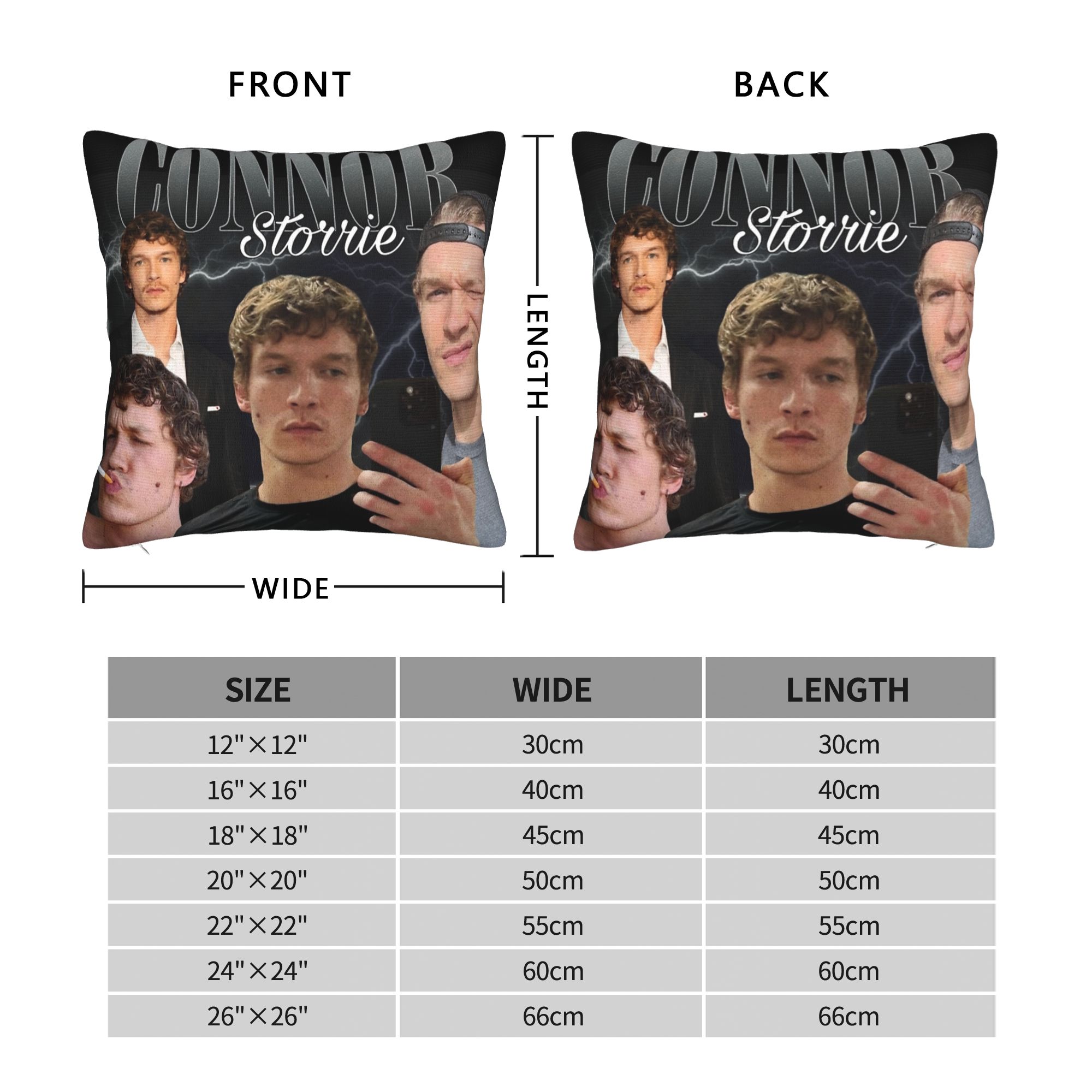 Connor Storrie Heated Rivalry  - Pillow Cover Sublimation avaliação e preço