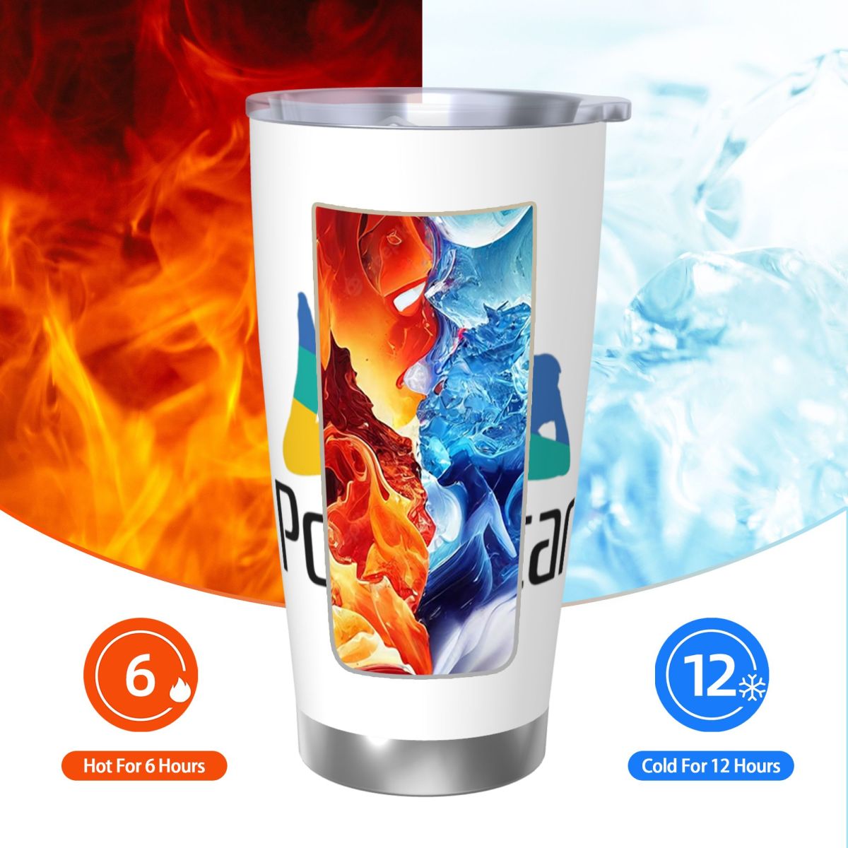 Ps Pron Star White Stainless S - Tumbler 20Oz White avaliação e preço