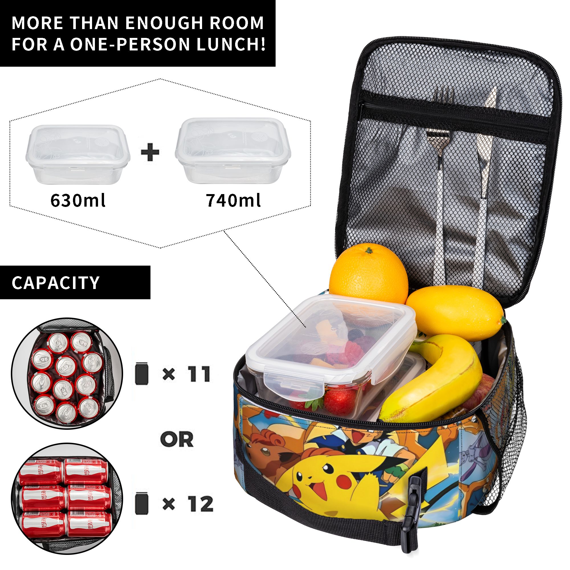 Cute Cartoon Manga Poke-Mon In - Tote Bag Sublimation avaliação e preço