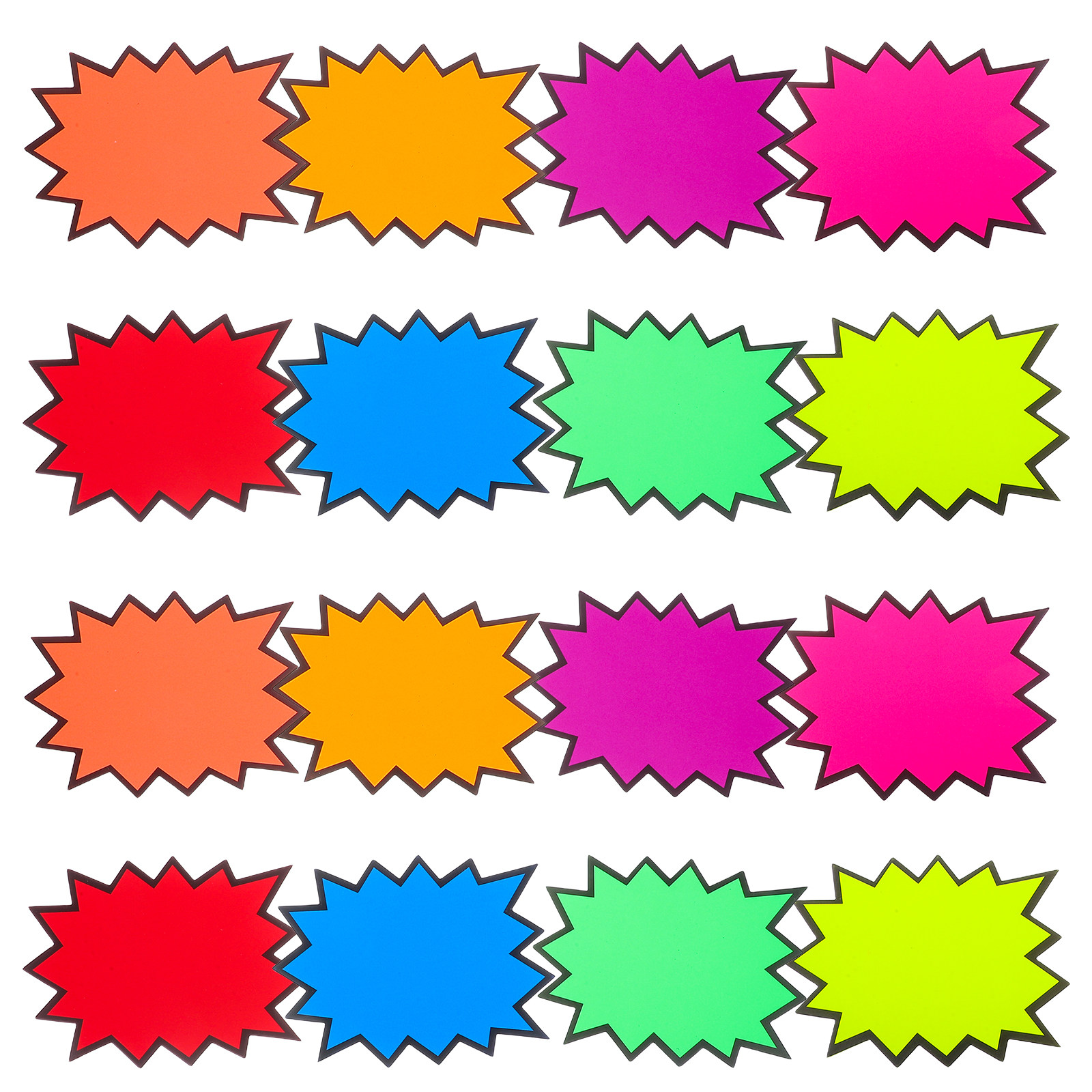 80Pcs Vibrant 8-Color Fluoresc - Yard Sign Blank avaliação e preço