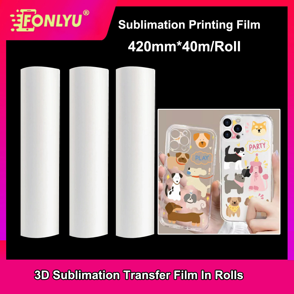 FONLYU 420mm*40mm Roll 3D Subl - Phone Case Blank Print avaliação e preço