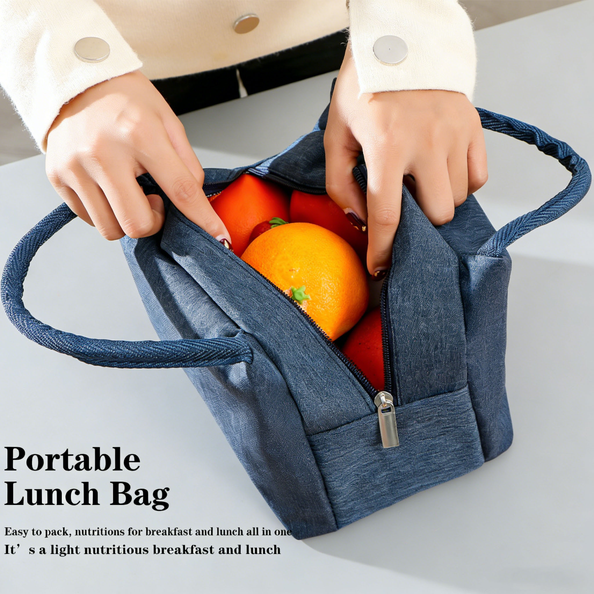 Aluminum Foil Insulated Lunch  - Tote Bag Sublimation avaliação e preço