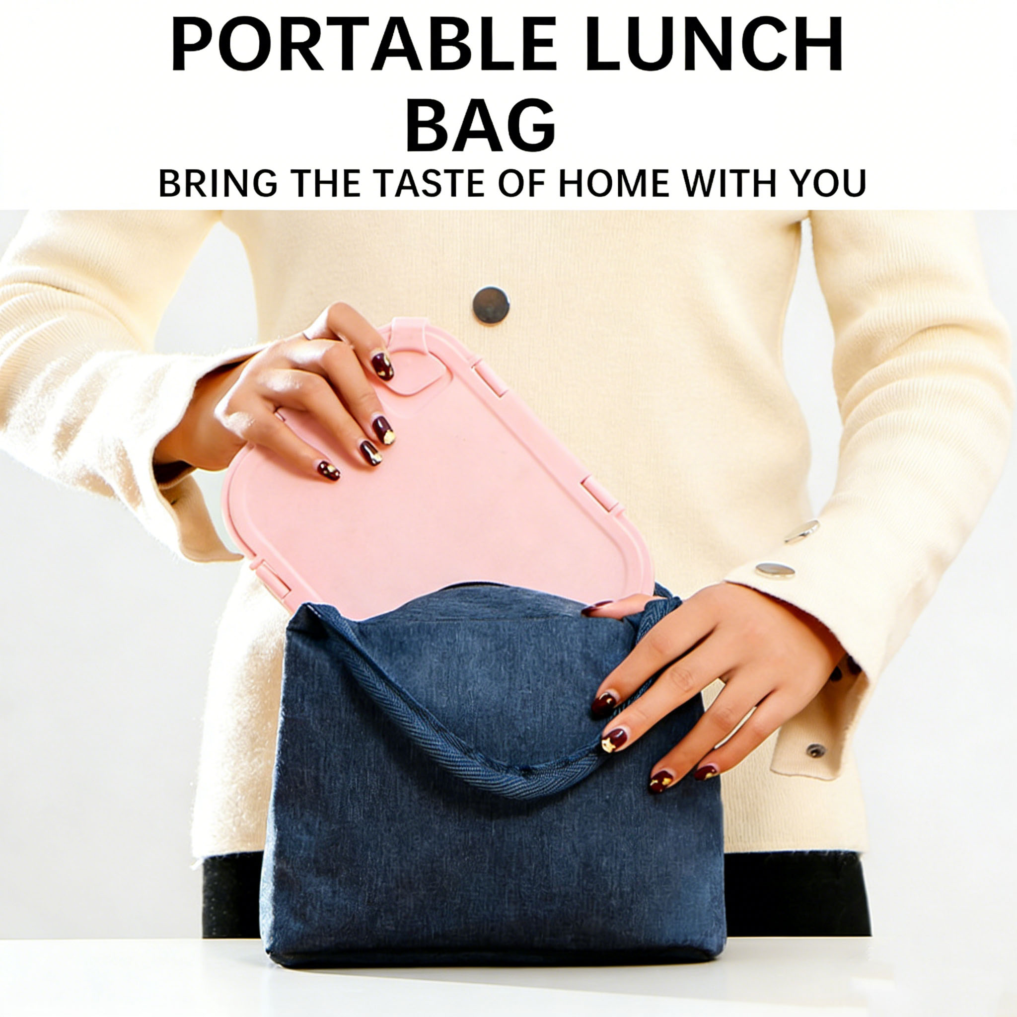 Aluminum Foil Insulated Lunch  - Tote Bag Sublimation avaliação e preço
