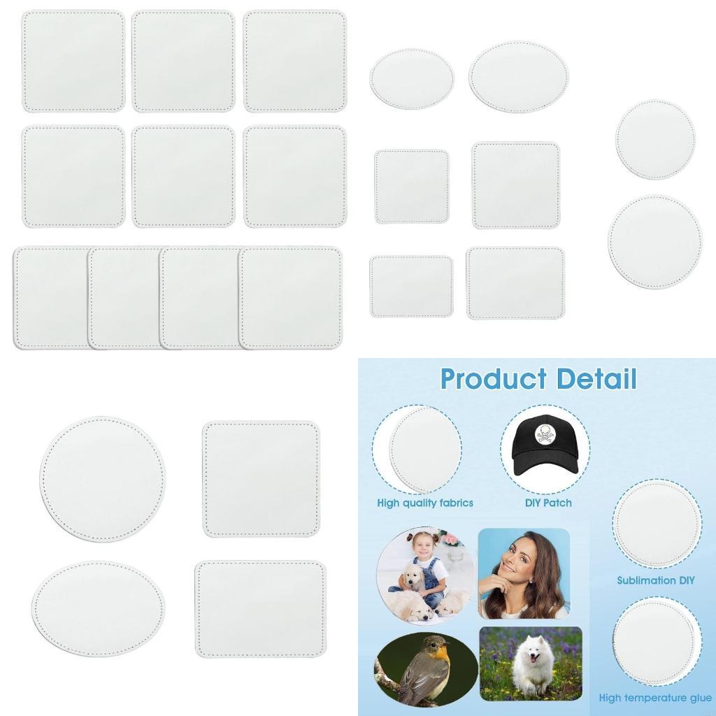 Q22B 10 Pcs Blank Leather Hat  - Hat Sublimation Blank avaliação e preço