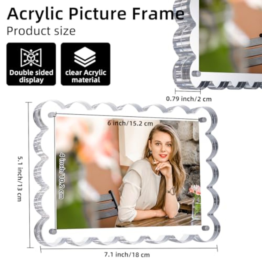 3 Pack Acrylic Picture Frame.  - Photo Acrylic Block avaliação e preço