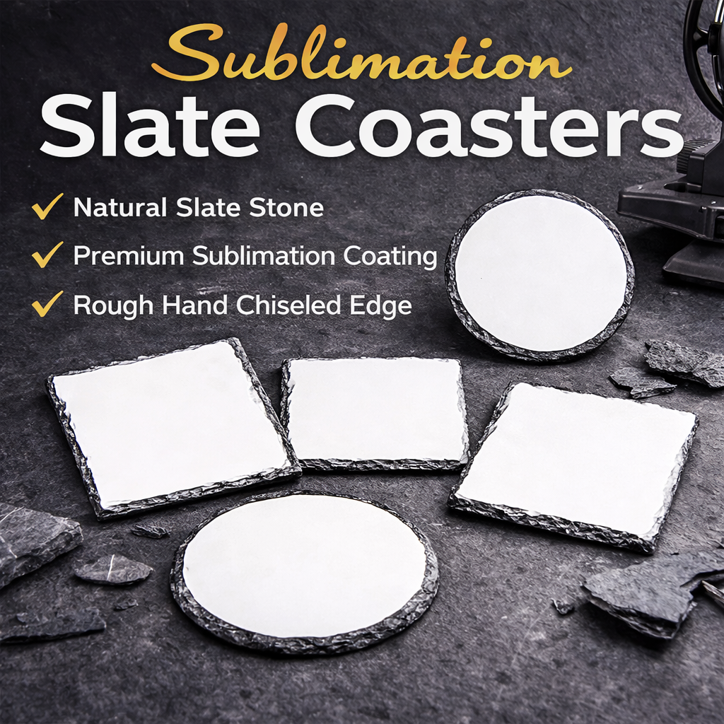 Round Sublimation Slate Coaste - Coaster Sublimation Blank avaliação e preço