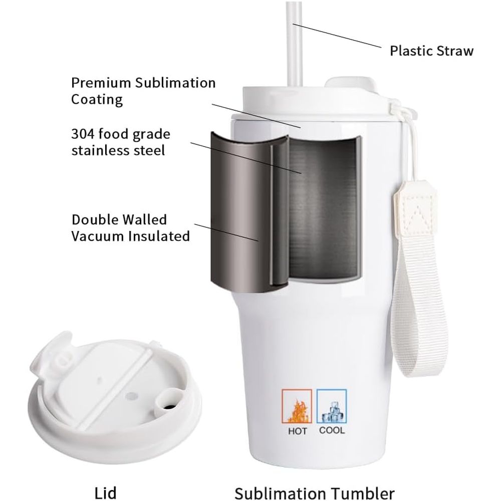 20 oz White Sublimation Tumble - Tumbler 20Oz White avaliação e preço