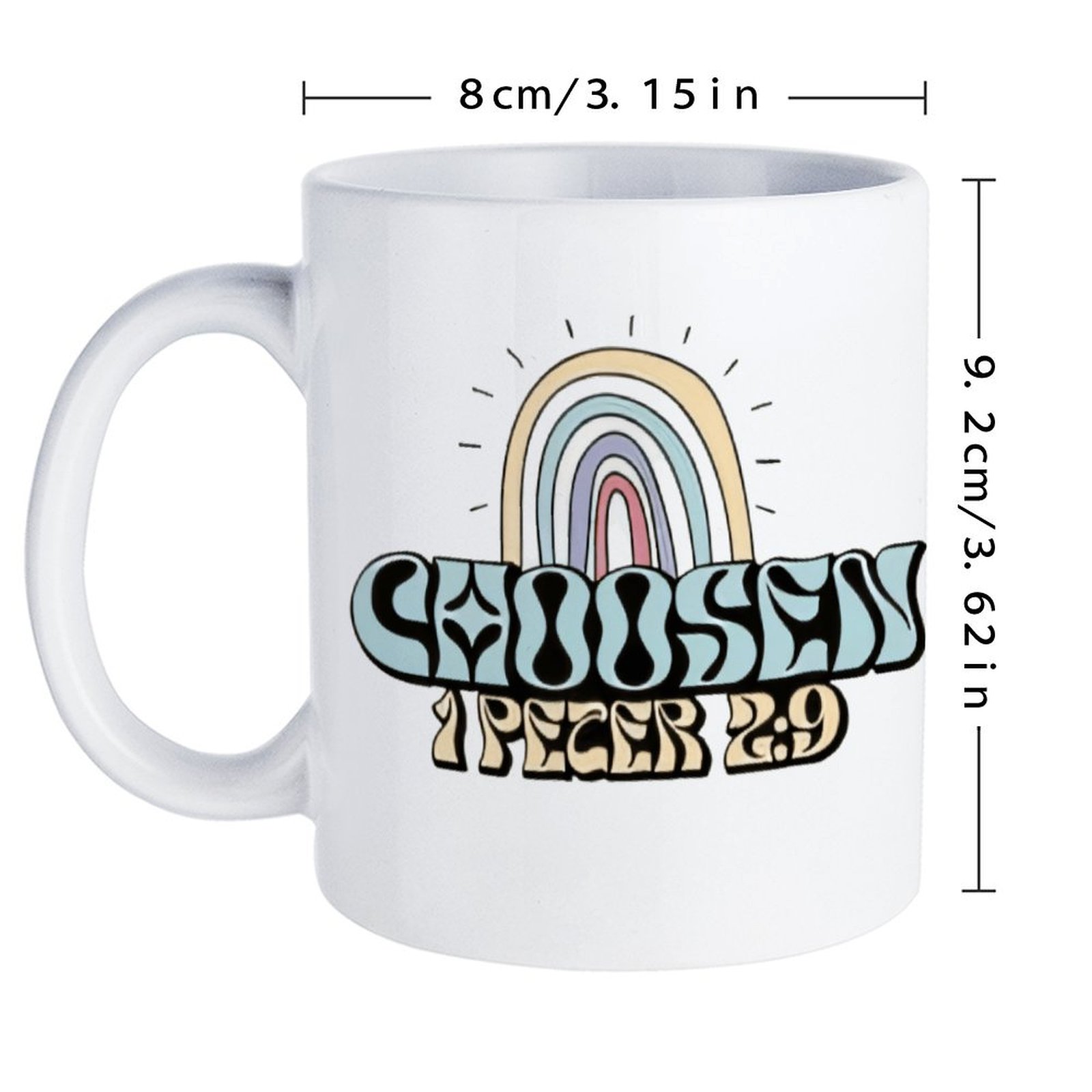 A Rainbow And A Rainbow With T - Sublimation Mug White avaliação e preço