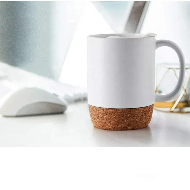 Coffee Mug with Cork Base Bott - Sublimation Mug White avaliação e preço