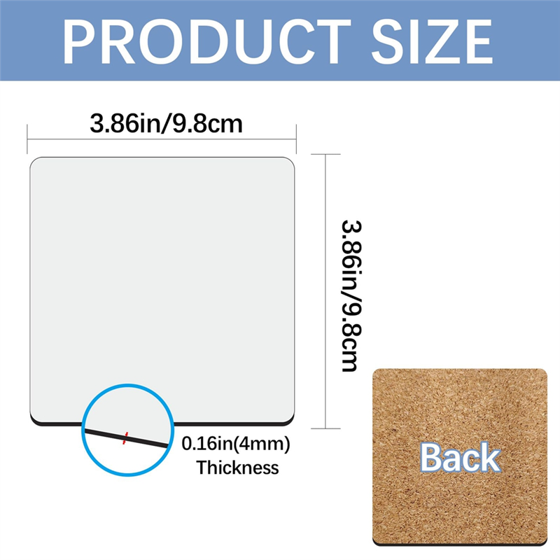 HGHO Sublimation Car Coasters  - Coaster Sublimation Blank avaliação e preço