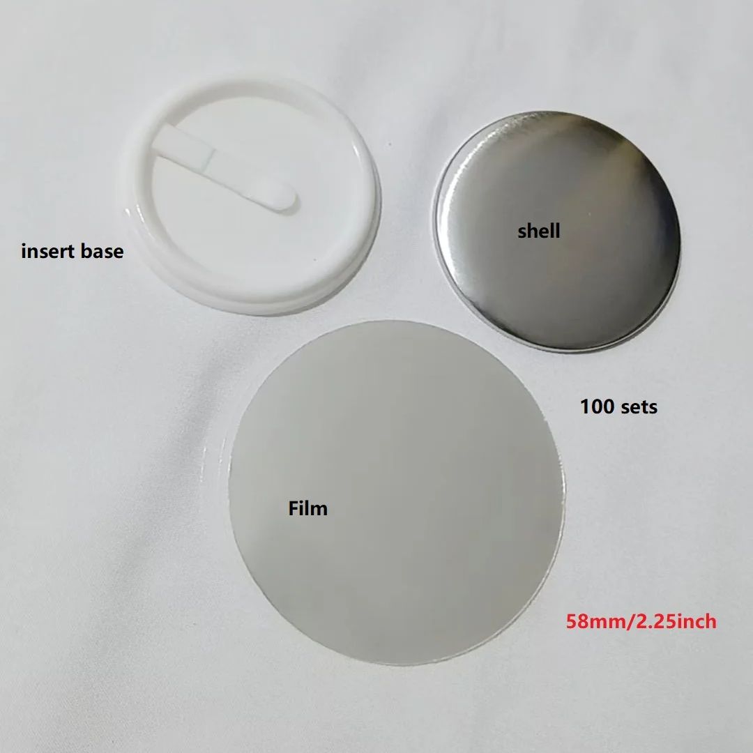 100pcs 58mm 2.25inch Insert bu - Button Badge Blank avaliação e preço