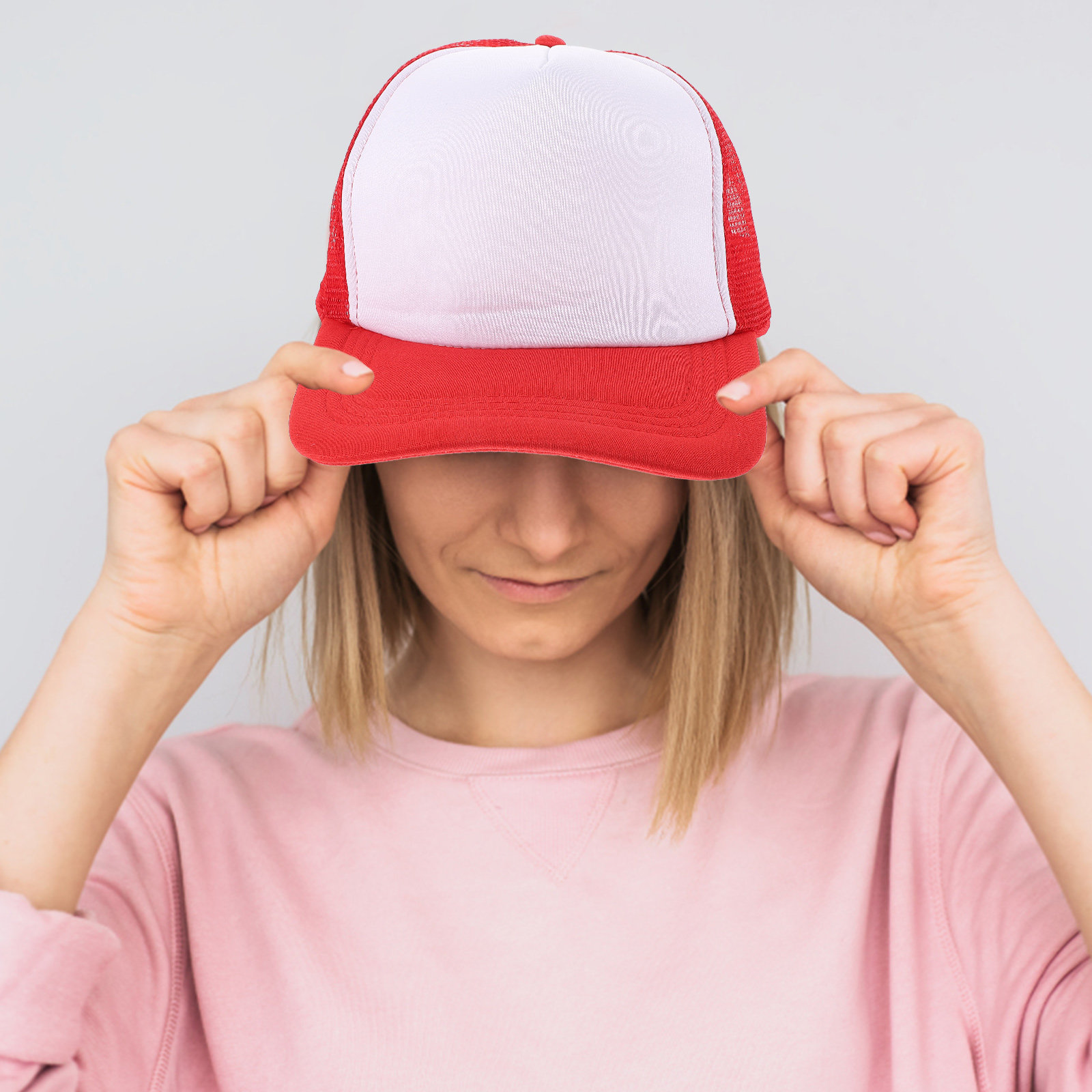 10Pcs Blank Mesh Baseball Hat  - Hat Sublimation Blank avaliação e preço