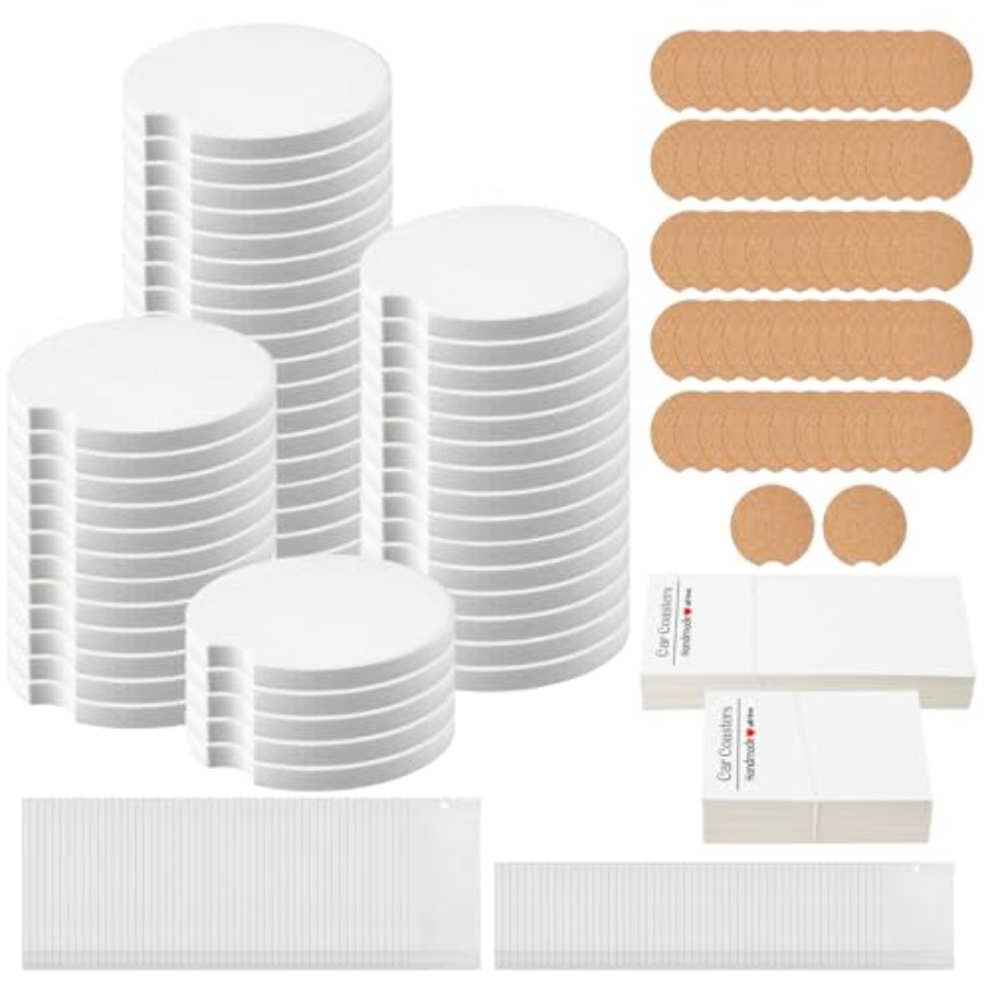 312 Pcs Ceramic Car Coasters 2 - Coaster Sublimation Blank avaliação e preço