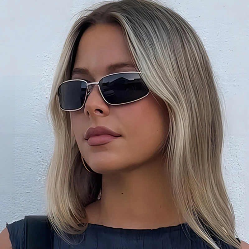 Women's y2k Sunglasses New Gla - Metal Photo Panel avaliação e preço
