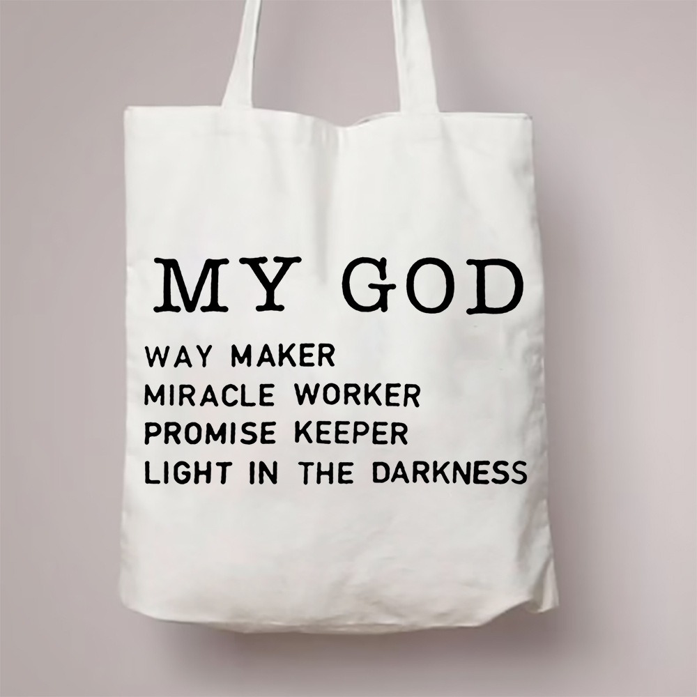 All My Hope Is in Jesus Patter - Tote Bag Sublimation avaliação e preço