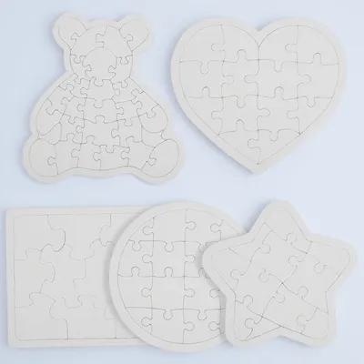 5Pcs White Blank Jigsaw Puzzle - Puzzle Blank White avaliação e preço