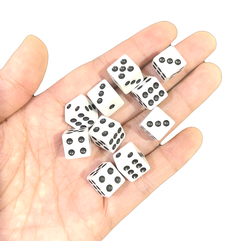 Wholesale 1000pcs Dots Dice 10 - Puzzle Blank White avaliação e preço