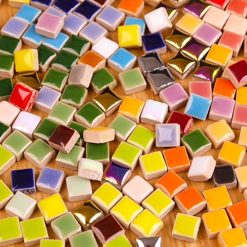 100g DIY Ceramic Mosaic Tiles  - Ceramic Tile Blank avaliação e preço