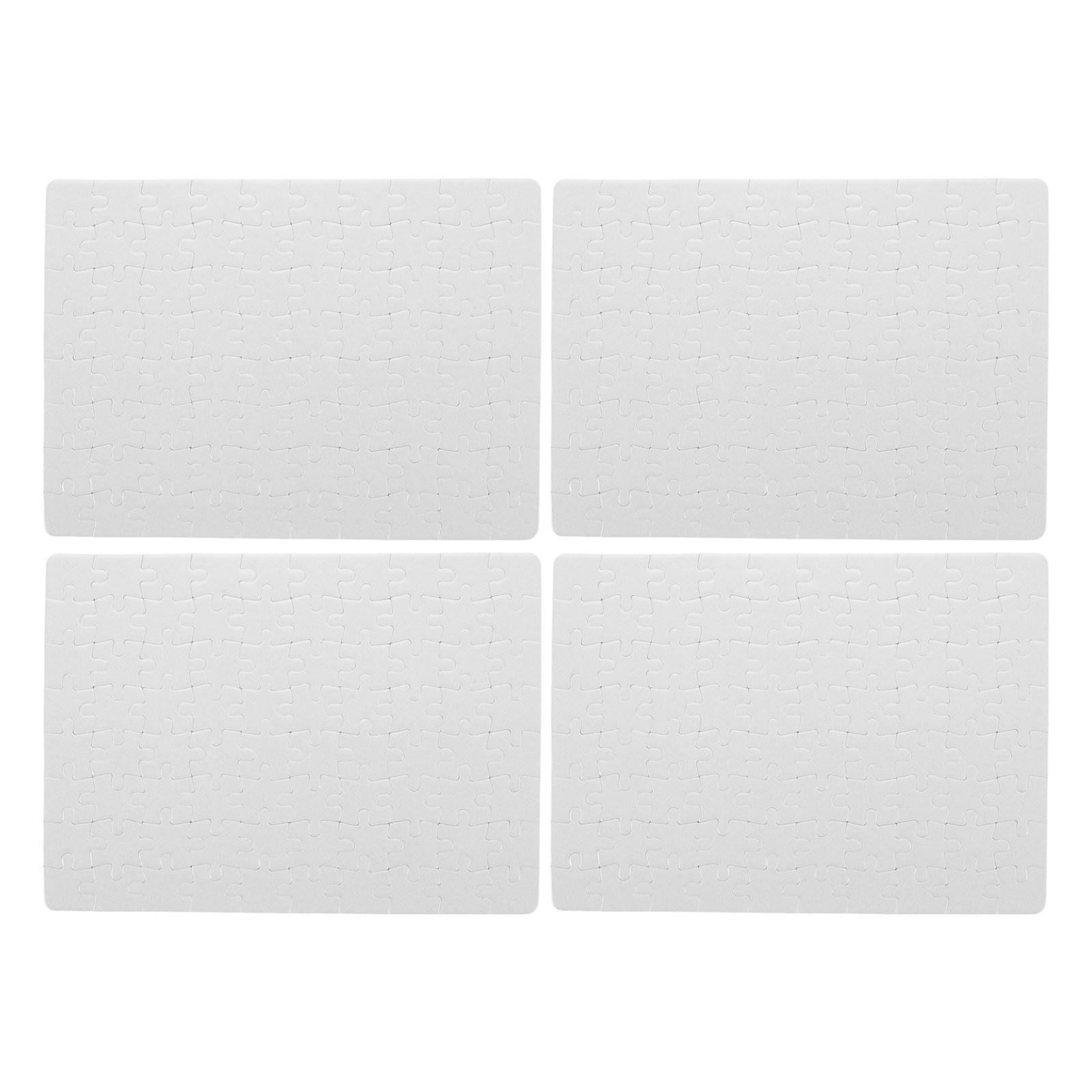 4 Sheets Blank Jigsaw Puzzle B - Puzzle Blank White avaliação e preço