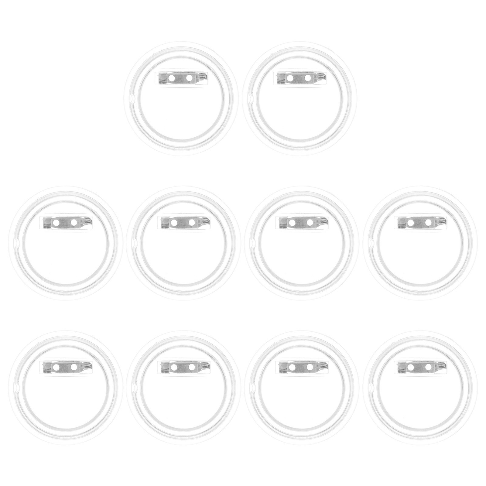 10Pcs Acrylic Badge Shells Pho - Button Badge Blank avaliação e preço