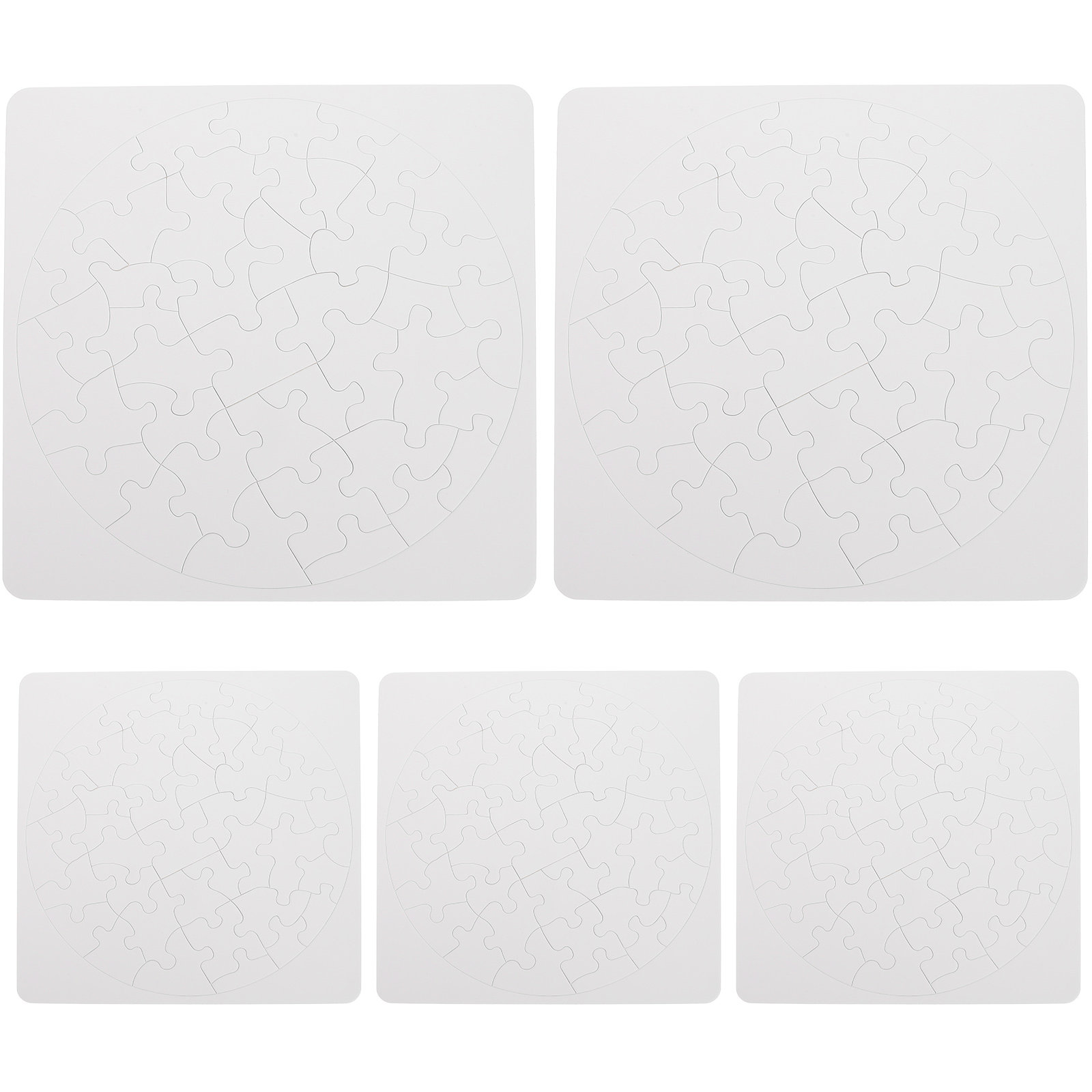 5 Sets Puzzle Sublimation Puzz - Puzzle Blank White avaliação e preço