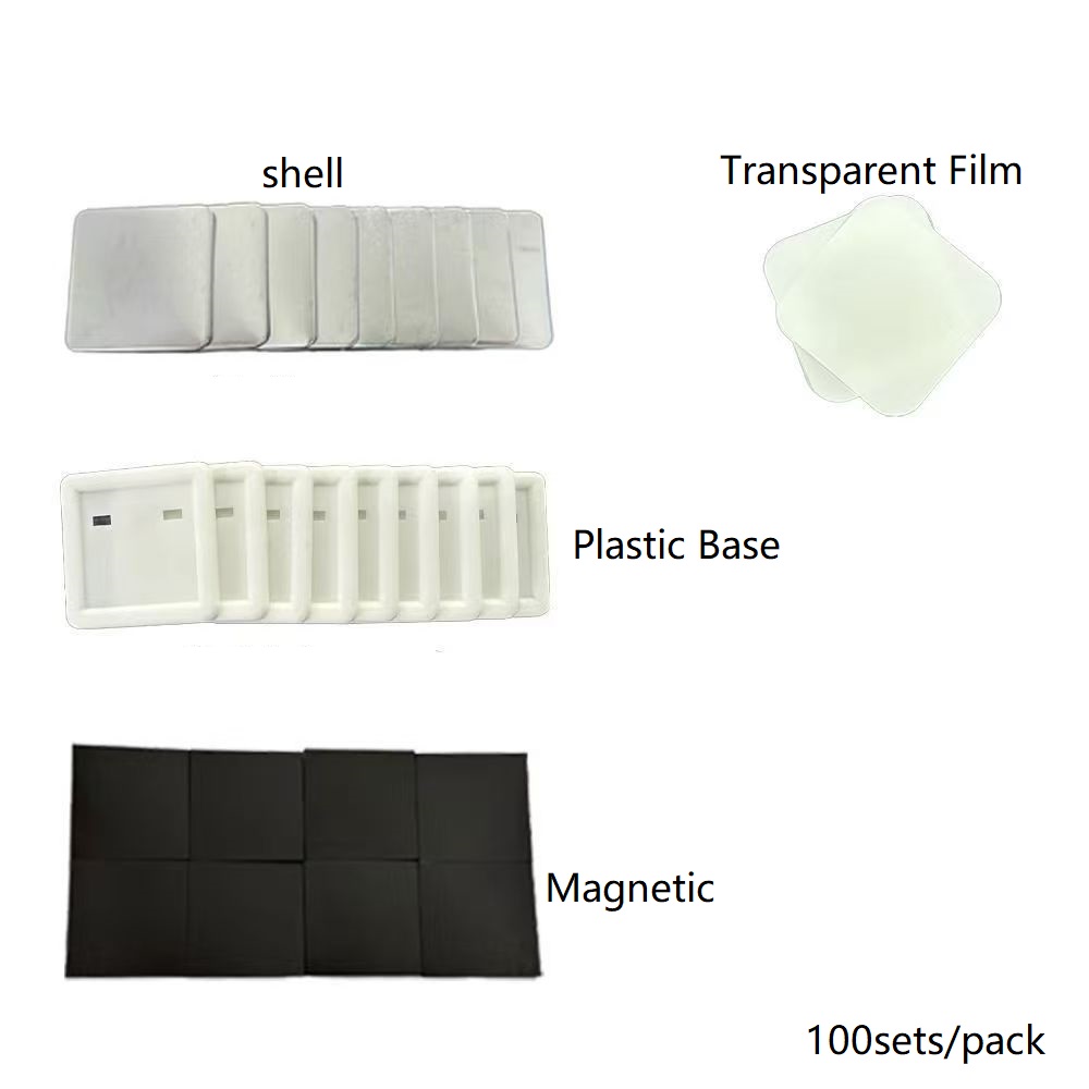 100pcs 50*50mm 2inch Square ma - Button Badge Blank avaliação e preço