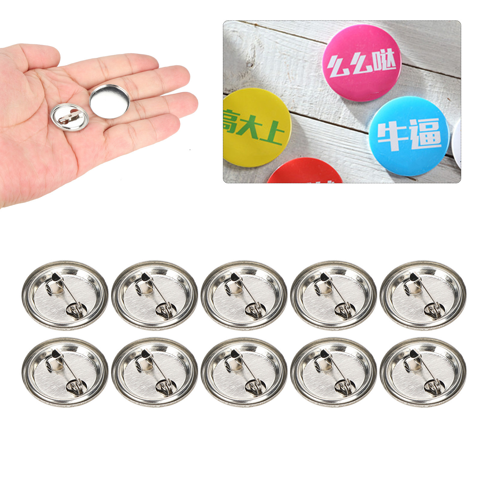 Blank Pin Button Round Safety  - Button Badge Blank avaliação e preço