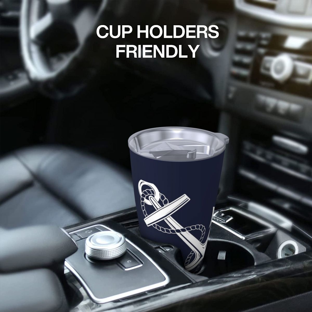 Anchor Nautical White & Navy S - Tumbler 20Oz White avaliação e preço