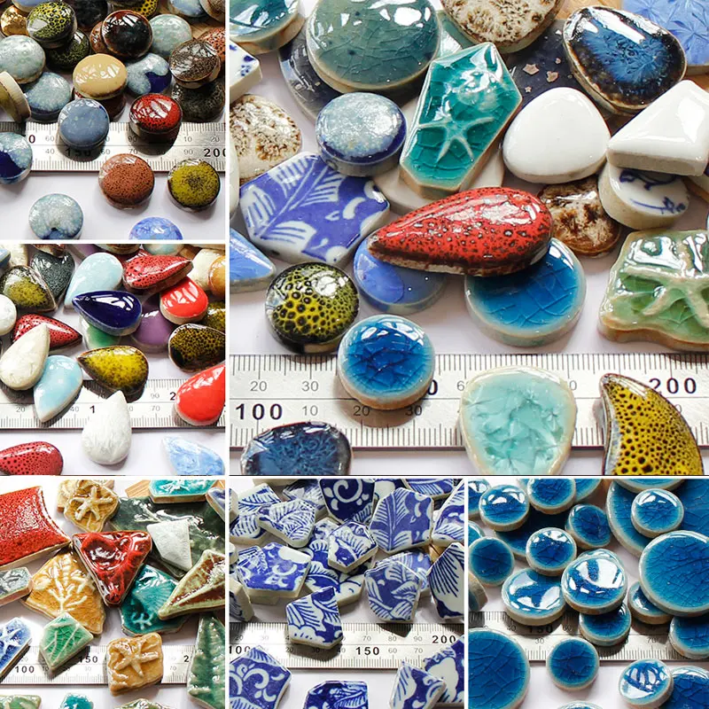 100g Oval Ceramic Mosaic Tiles - Ceramic Tile Blank avaliação e preço